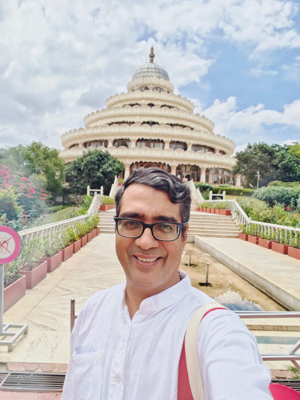 Subu at the Art of Living International Center, Bangalore